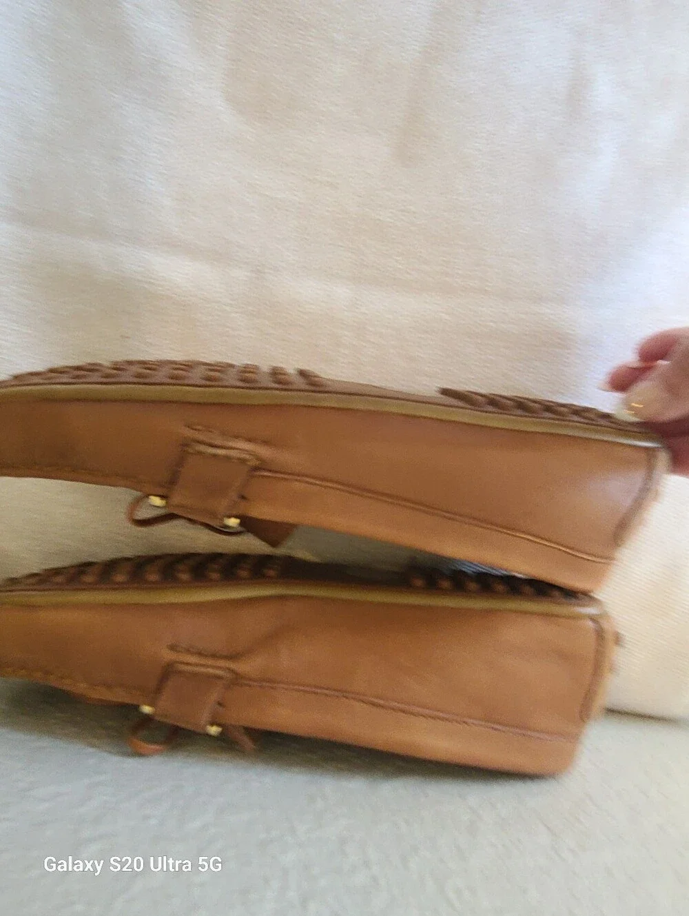 Womens Lauren Ralph Lauren Briley Moccasin Loafers in Tan Size 6.5